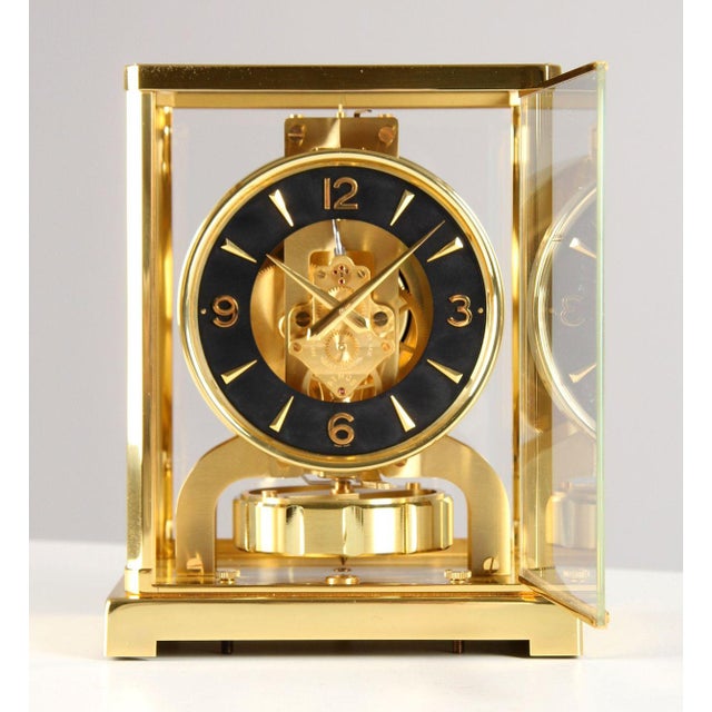 Atmos Clock with Black Dial by Jaeger LeCoultre, 1965 For Sale - Image 4 of 15