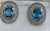 5 Carat Oval Shape Blue Topaz and Diamond Omega Back Clip Earring 14 Karat Gold For Sale - Image 16 of 18