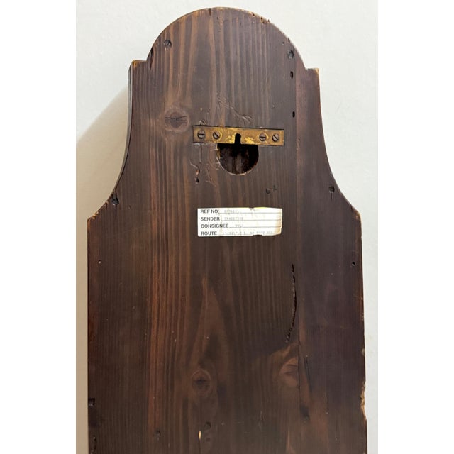 Italian Rustic Neoclassical Hanging Rifle Cabinet Fruitwood and Brass, C. 1950s For Sale - Image 9 of 18