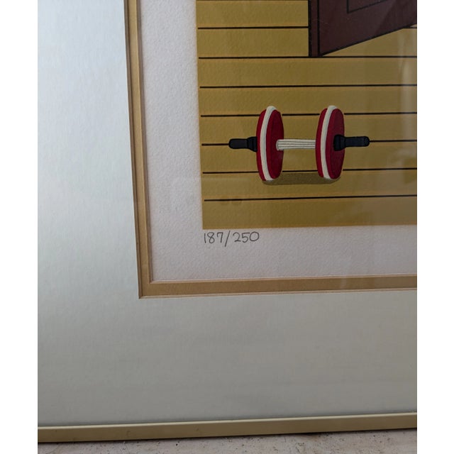 Brown Jimmy’s Closet” by Oku Shigeo Okumura – Signed & Numbered Lithograph For Sale - Image 8 of 11