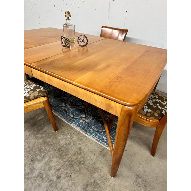 1940s Mid-Century Modern Dining Set in the Style of Heywood Wakefield For Sale - Image 13 of 17