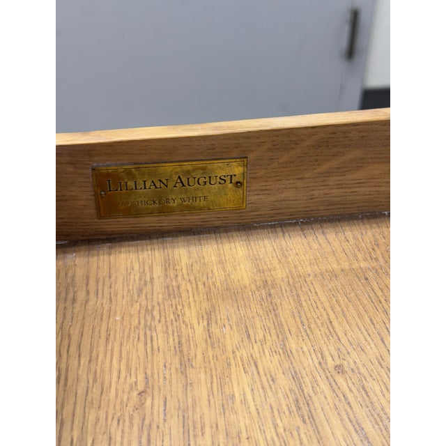 Hickory Furniture Lillian August for Hickory White Simone Shagreen Desk For Sale - Image 4 of 12