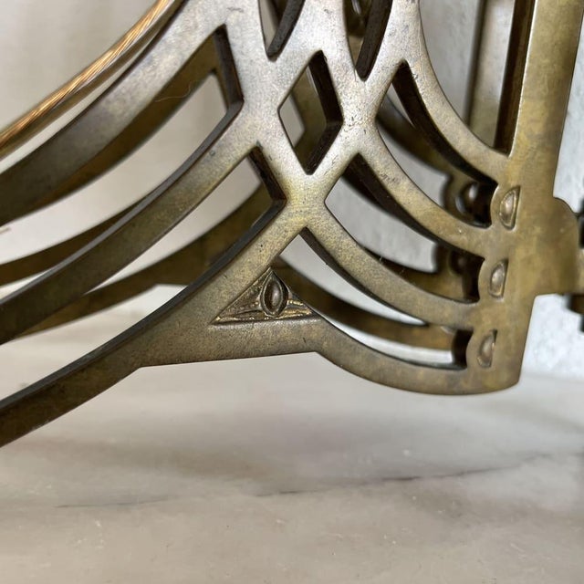 Metal Art Nouveau Style Brass Articulated Double Piano Wall Sconce Lamp, 1900s, 1890s For Sale - Image 7 of 16