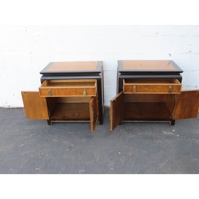 Century Furniture Century Hollywood Regency Chin Hua Nightstands End Bedside Tables a Pair 6618 For Sale - Image 4 of 16