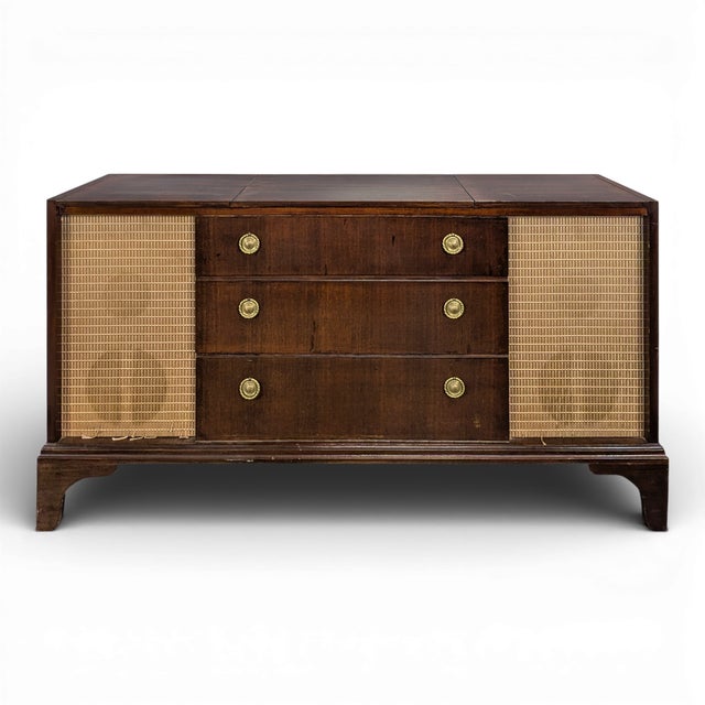Mahogany Vinyl and Hi-Fi Cabinet For Sale - Image 11 of 11