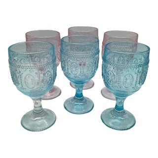Vintage Bo-Ho Chic Style Goblets - Set of 6 For Sale