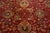 Indian Authentic Indian Agra Bold Red Handmade Wool Carpet For Sale - Image 3 of 8
