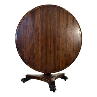 Round Wooden Sail Table, Italy, 1890s For Sale