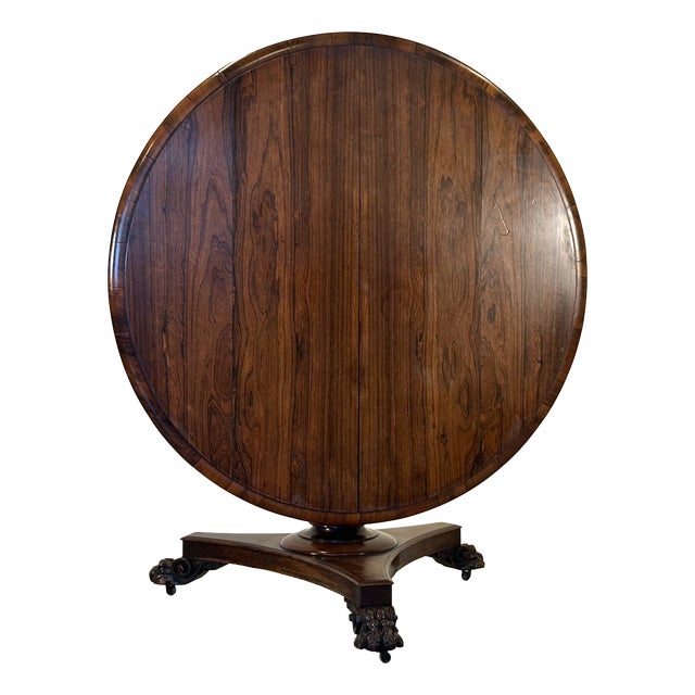 Round Wooden Sail Table, Italy, 1890s For Sale