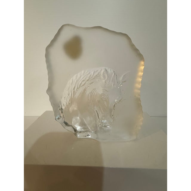 Late 20th Century Vintage Joska Crystal Horse Sculpture, West German Bodenmais Glass For Sale - Image 5 of 9