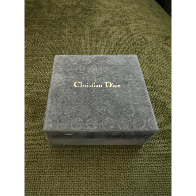 Rare Monsiuer Vintage Christian Dior Gold Plate Cufflinks & Tie Clip In Original For Sale In New York - Image 6 of 18