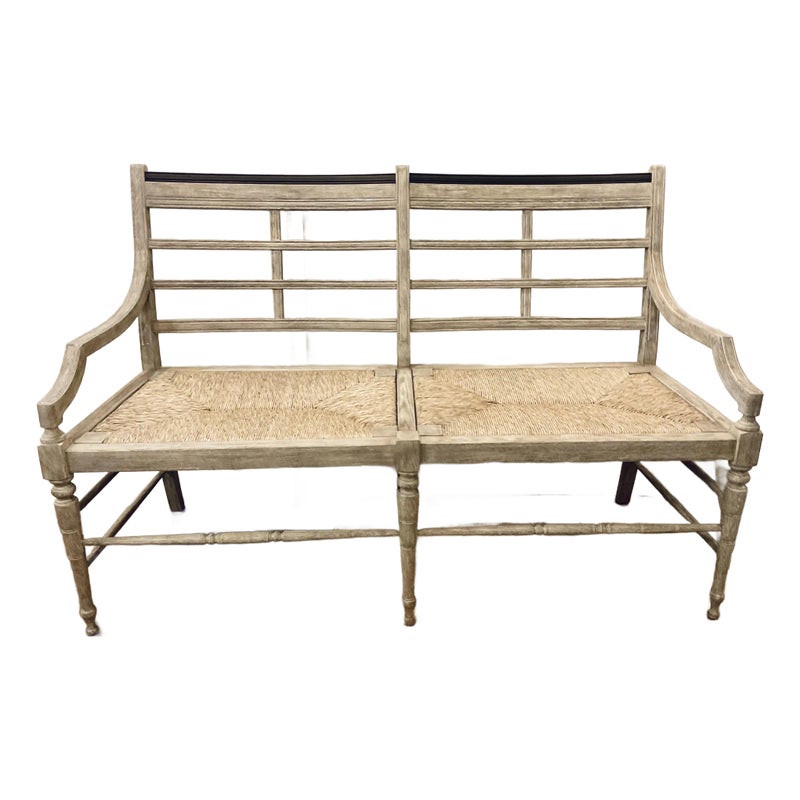 William Yeoward By Jonathan Charles Transitional Gray Oak Marshfield Sofa