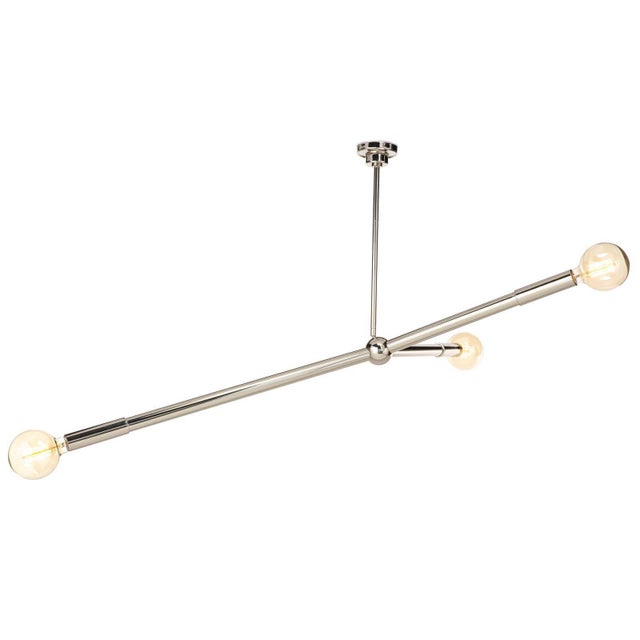 Metal Regina Andrew Talon Steel Chandelier, Polished Nickel For Sale - Image 7 of 7