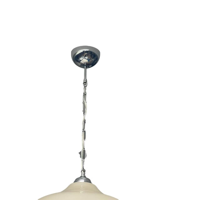 Pair of Italian Murano Gray Glass Pendants, 1980's. For Sale In Los Angeles - Image 6 of 7