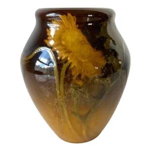 1904 Rookwood Pottery Dandelion Vase by Irene Bishop