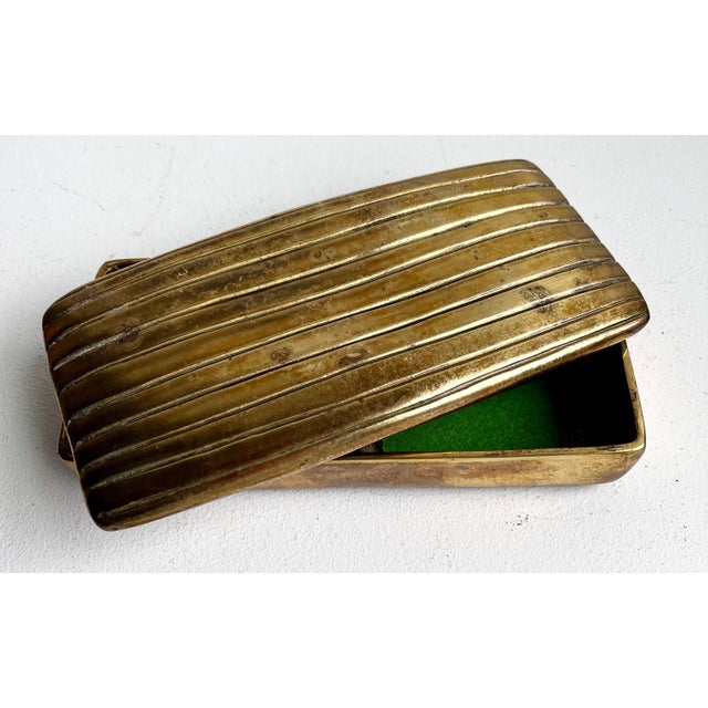 Metal Mid 20th Century Brass Jewelery Box by Ben Seibel for Jenfred-Ware For Sale - Image 7 of 12