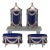 Salt & Pepper Shakers & Salt Cellar Set- 4 Pieces For Sale