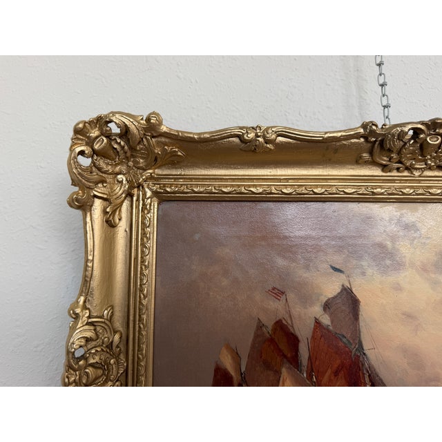 1868 George Anthony Waterstone British Antique Oil Painting Maritime Seascape For Sale - Image 9 of 15