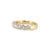 Modern 10k Rose Gold 1.31ct Lab Grown Diamond 9 Across Half Eternity Wedding Band Ring, Size 7 For Sale - Image 3 of 7