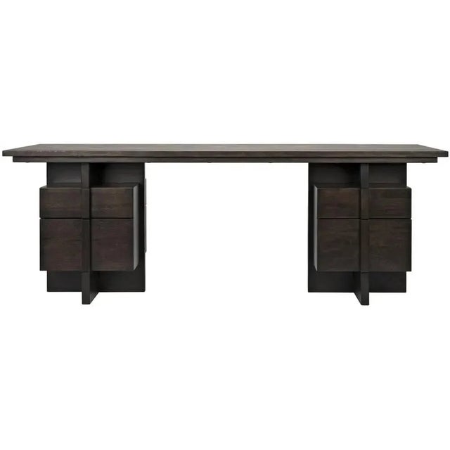 This impressive desk has a handsome design, strong contemporary lines, and modern proportions. Meant to anchor a room, it...