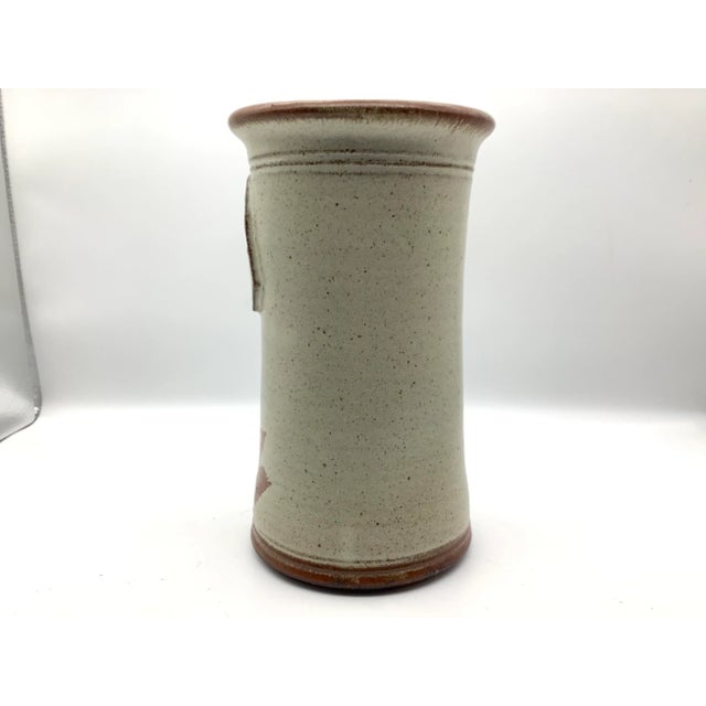 Mid-Century Signed Stoneware Vase and Two Mugs - 3 Piece Set For Sale - Image 4 of 13