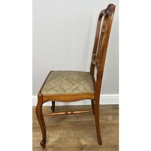Vintage French Dining Chairs in Oak, Set of 6 For Sale - Image 12 of 15
