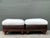 Vintage Woven Rattan Ottomans - A Pair For Sale - Image 4 of 12
