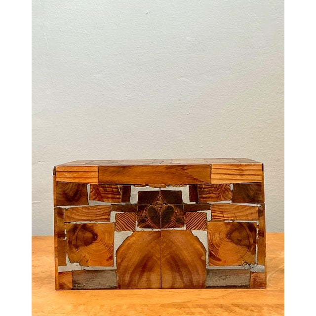 Vintage Wood Mosaic Box For Sale - Image 13 of 17