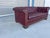 1960s Mid Century Chesterfield Burgundy Leather Tufted Sofa For Sale - Image 4 of 10