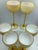 Carlo Moretti Vintage Carlo Moretti Italy Amber White Cased Tall Stem Cordial Glasses - Set of 6 For Sale - Image 4 of 7