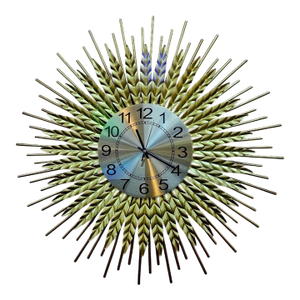 Mid Century Sunburst Clock