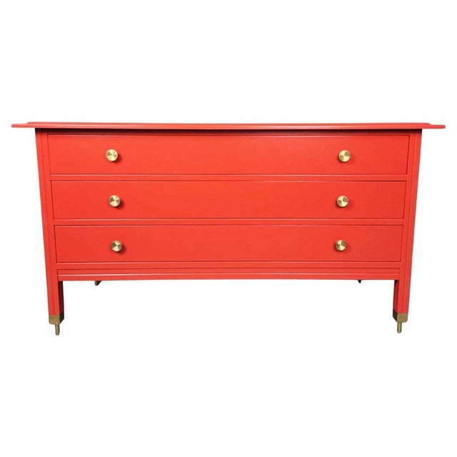 Red Chest of Drawers attributed to Carlo de Carli, 1960s For Sale - Image 10 of 10
