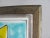 Folk Art 1960s DeSimone Hand Painted Sun Ceramic Tile Wood Frame For Sale - Image 3 of 7