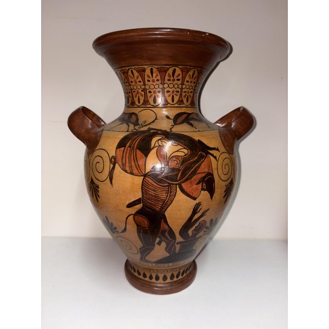 Brown Vintage Ceramic Vase, 1970 For Sale - Image 8 of 8