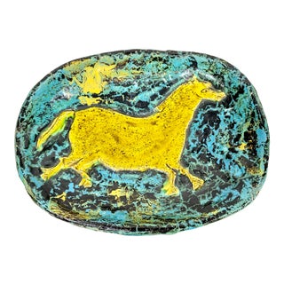 Vintage Mid-Century Modern Handmade Decorative Bowl For Sale