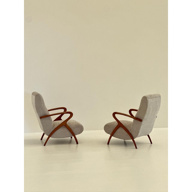 Set of Lounge Chairs by Guglielmo Ulrich, 1950s For Sale - Image 10 of 10