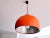 1960s Large Mid-Century Scandinavian Modern Orange Metal Hanging Light, 1960s For Sale - Image 5 of 8