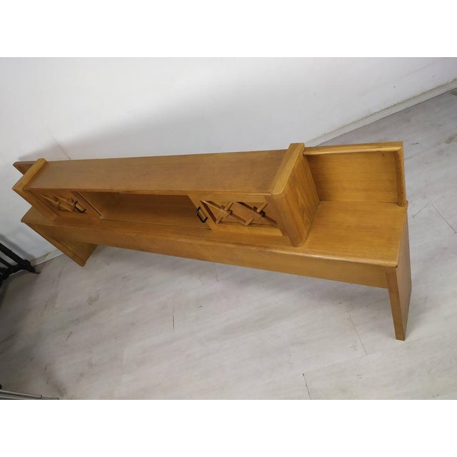 Vintage Oak Headboard For Sale - Image 6 of 18