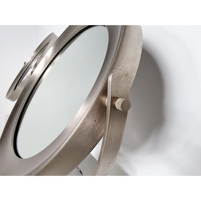 Glass Marble and Steel Narciso Table Mirrors by Sergio Mazza for Artemide, Italy, 1970, Set of 2 For Sale - Image 7 of 9