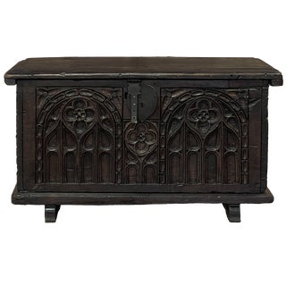 18th Century Dutch Gothic Trunk For Sale