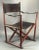 Mid-Century Modern Vintage 1960's Mogens Koch Mk-16 Rosewood and Leather Sling Seat Folding Safari Campaign Chair for Interna For Sale - Image 3 of 13