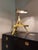 Metal Vintage Mid-Century Modern Adjustable Brass Display Lamp For Sale - Image 7 of 12