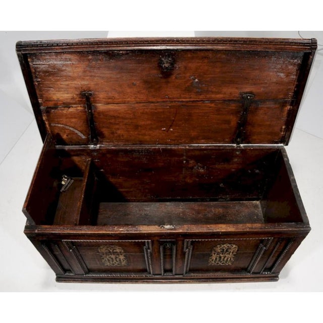 Late 18th Century Continental Baroque Paneled Chest For Sale - Image 6 of 7