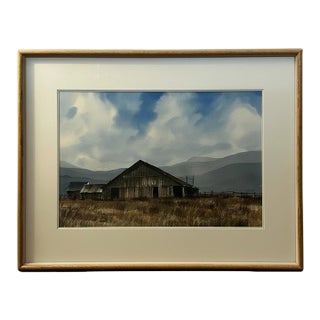 “Burns, Oregon” by n.w. Watercolor Artist FrankTuning 1985 For Sale
