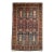Antique Persian Tabriz Area Rug, Hand-Knotted Wool, All-over Geometric Pattern, Navy & Green, 3x6 For Sale