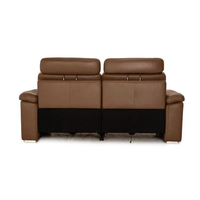 Metal Maestra 2-Seater Sofa in Brown Leather from Mondo For Sale - Image 7 of 9