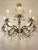 Vintage Louis XVI Chandelier in Bronze and Crystal, 1940s For Sale - Image 6 of 12