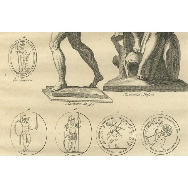 Montfaucon, Antique Roman Mythology Scene, 1721, Engraving For Sale - Image 7 of 8