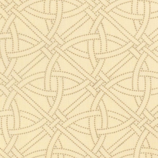 Abstract Sample - Schumacher Durance Embroidery Fabric in Limestone For Sale - Image 3 of 3