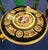 Rococo Grand Rococo Style Black Round Dining Table With Gold Leaf Details For Sale - Image 3 of 4